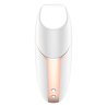 SATISFYER - LOVE TRIANGLE AIR PULSE STIMULATOR & VIBRATOR WHITE