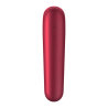 SATISFYER - DUAL LOVE VIBRATOR AND SUCTIONER WITH PULSED AIR RED