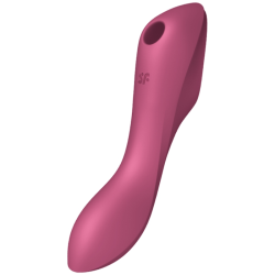 SATISFYER - WIBRATOR PULSU POWIETRZNEGO CURVY TRINITY 3 CZERWONY
