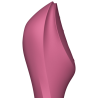 SATISFYER - WIBRATOR PULSU POWIETRZNEGO CURVY TRINITY 3 CZERWONY