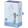 SATISFYER - WIBRATOR CURVY TRINITY 3 AIR PULSE SZARY
