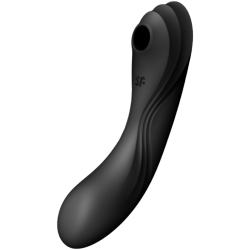 SATISFYER - WIBRATOR PULSUJACY CURVY TRINITY 4 AIR CZARNY
