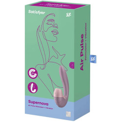 SATISFYER - SUPERNOVA AIR PULSE STYMULATOR I WIBRACJE ROZOWY