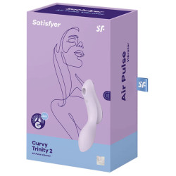 SATISFYER - WIBRATOR PULSU POWIETRZNEGO CURVY TRINITY 2 FIOLETOWY