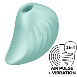 SATISFYER - PEARL DIVER AIR PULSE STYMULATOR I WIBRATOR ZIELONY