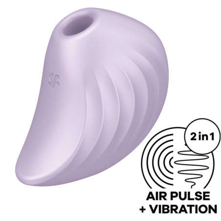 SATISFYER - PEARL DIVER AIR PULSE STYMULATOR I WIBRATOR FIOLETOWY