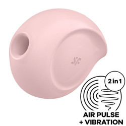 SATISFYER - STYMULATOR IMPULSU POWIETRZA SUGAR RUSH AIR I WIBRATOR RÓZOWY
