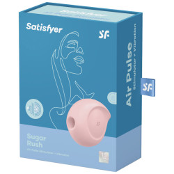 SATISFYER - STYMULATOR IMPULSU POWIETRZA SUGAR RUSH AIR I WIBRATOR RÓZOWY