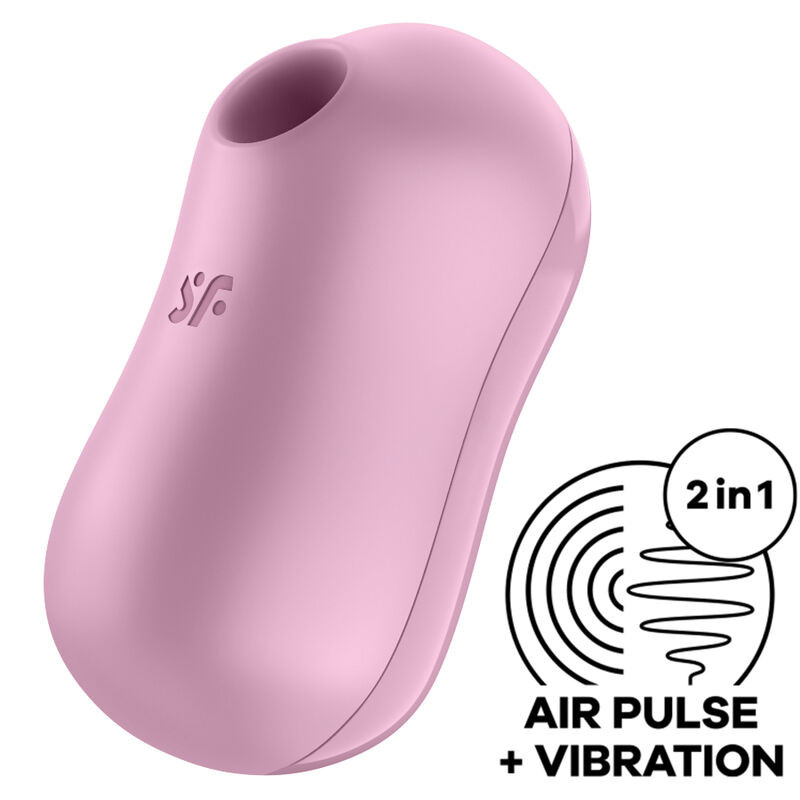SATISFYER - STYMULATOR PULSU POWIETRZA I WIBRATOR WATY CUKIEROWEJ LILIOWY