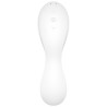 SATISFYER - APPLICATION STIMULATEUR ET VIBRATEUR CURVY TRINITY 5 BLANC