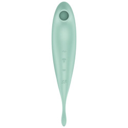 SATISFYER - TWIRLING PRO+ AIR PULSE STIMULATOR & VIBRATOR APP GREEN