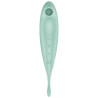 SATISFYER - TWIRLING PRO+ AIR PULSE STIMULATOR & VIBRATOR APP GREEN