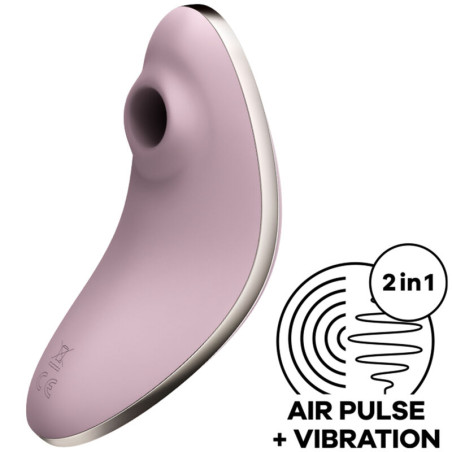 SATISFYER - VULVA LOVER 1 SYMULATOR PULSU POWIETRZA I WIBRATOR FIOLETOWY