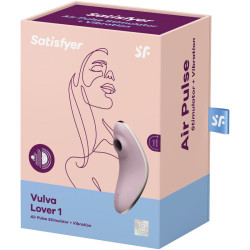 SATISFYER - VULVA LOVER 1 SYMULATOR PULSU POWIETRZA I WIBRATOR FIOLETOWY