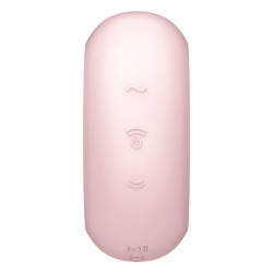 SATISFYER - PRO TO GO 3 ESTIMULADOR Y VIBRADOR DOBLE ROSA