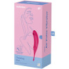 SATISFYER - TWIRLING PRO AIR PULSE STYMULATOR I WIBRATOR CZERWONY