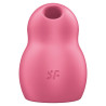 SATISFYER - PRO TO GO 1 DOUBLE AIR PULSE STYMULATOR I WIBRATOR CZERWONY