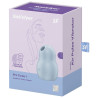 SATISFYER - PRO TO GO 1 PODWOJNY STYMULATOR PULSU POWIETRZA I WIBRATOR NIEBIESKI