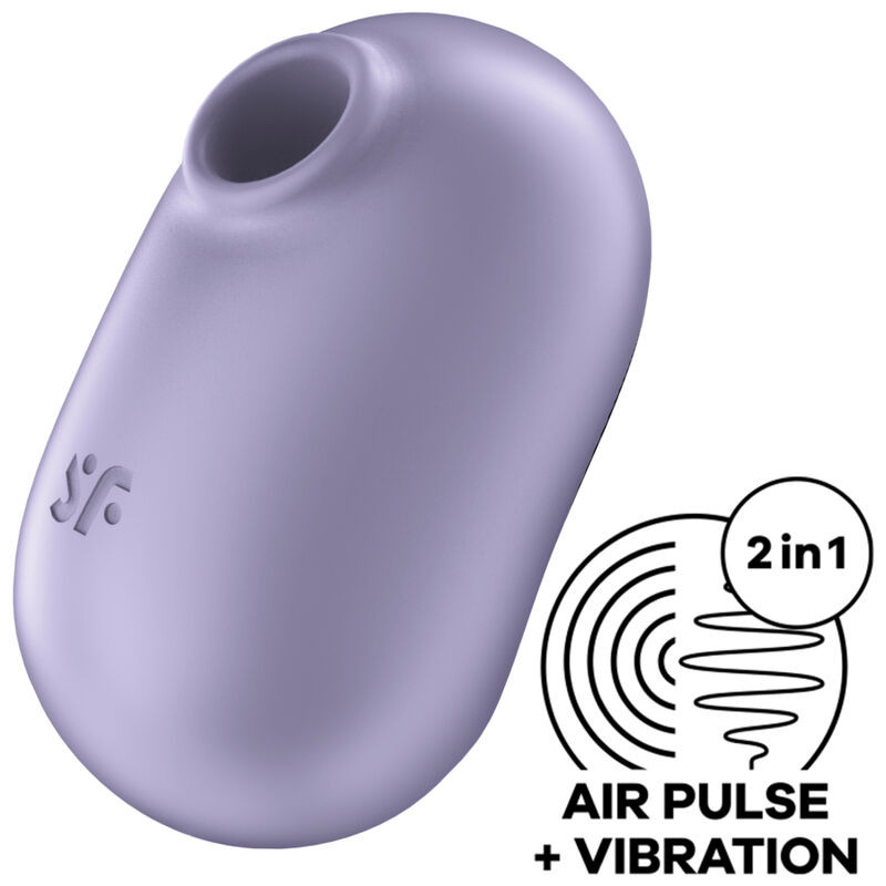 SATISFYER - PRO TO GO 2 DOUBLE AIR PULSE STYMULATOR I WIBRATOR FIOLETOWY
