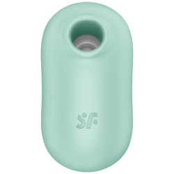SATISFYER - STIMULATEUR ET VIBRATEUR DOUBLE AIR PULSE PRO TO GO 2 VERT