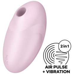 SATISFYER - VULVA LOVER 3 SYMULATOR PULSU POWIETRZA I WIBRATOR ROZOWY