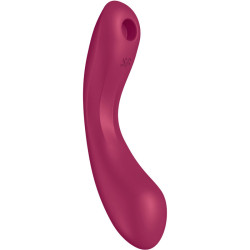 SATISFYER - CURVE TRINITY 1 PULS WIBRACJI POWIETRZA CZERWONY