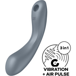 SATISFYER - CURVE TRINITY 1 AIR PULSE VIBRATION SZARY