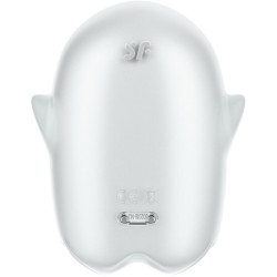 SATISFYER - GLOWING GHOST AIR PULSE & VIBRATOR WEISS