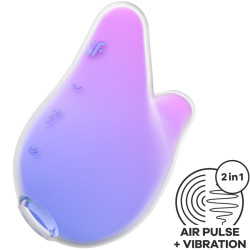 SATISFYER - MERMAID VIBES STYMULATOR I WIBRATOR FIOLETOWY I RÓZOWY