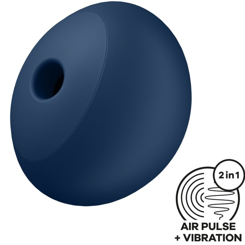 SATISFYER - AIR POWER 4 STYMULATOR I WIBRATOR 12 WIBRACJI NIEBIESKI