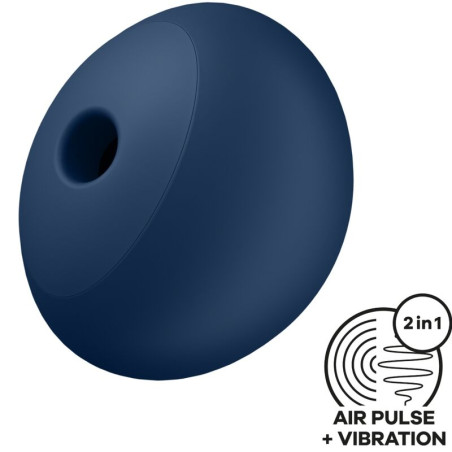 SATISFYER - AIR POWER 4 STYMULATOR I WIBRATOR 12 WIBRACJI NIEBIESKI
