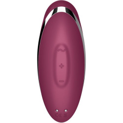 SATISFYER - TAP & CLIMAX 2 VIBRATOR & STIMULATOR RED