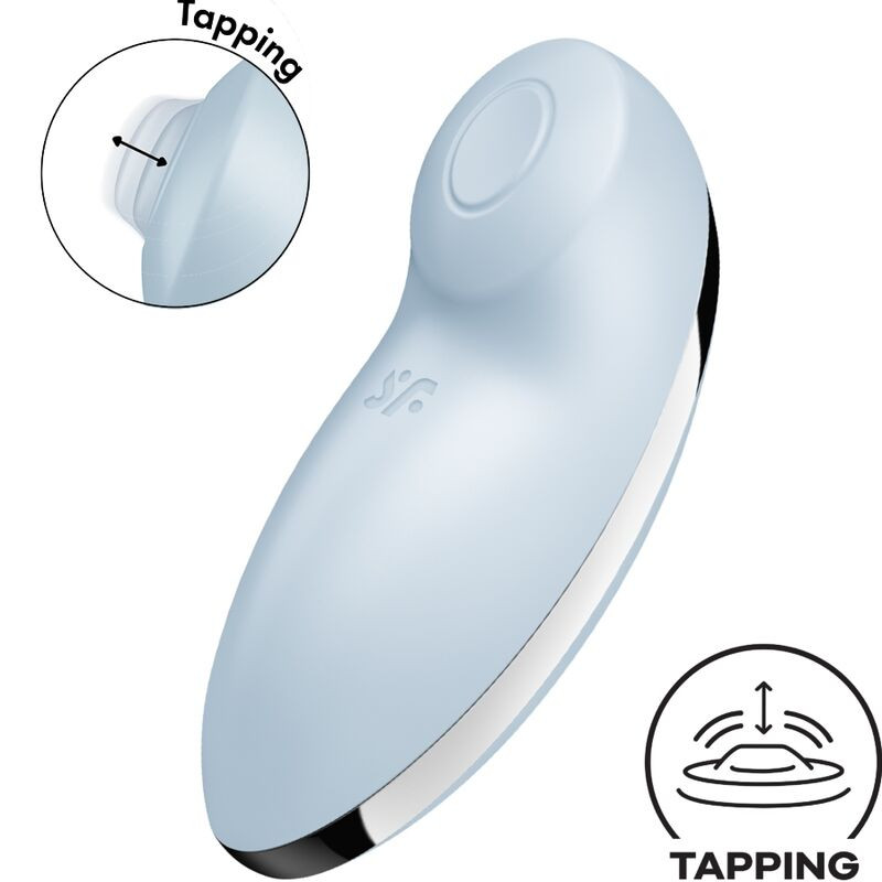 SATISFYER - TAP & CLIMAX 2 WIBRATOR I STYMULATOR NIEBIESKI