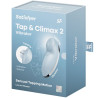 SATISFYER - TAP & CLIMAX 2 WIBRATOR I STYMULATOR NIEBIESKI