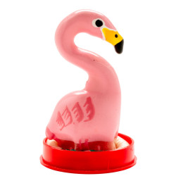 CONDOMERIE - RĘCZNIE MALOWANE NOWOŚCI PREZERWATYWY FLAMINGO RÓŻ