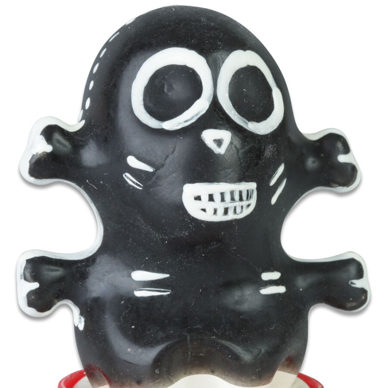 CONDOMERIE - PRESERVATIVO DECORATIVO PINTADO A MANO CALAVERA NEGRA MODELO 1 CONDOMERIE - PRESERVATIVO DECORATIVO PINTADO A MANO CALAVERA NEGRA MODELO 1
