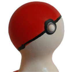 CONDOMERIE - RĘCZNIE MALOWANE NOWOŚCI PREZERWATYWY POKEBALL CZERWONO-BIAŁE