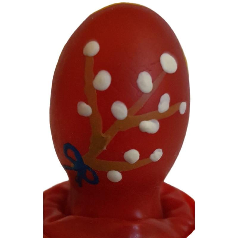 CONDOMERIE - PRESERVATIVO DECORATIVO PINTADO A MANO HUEVO DE PASCUA ROJO CONDOMERIE - PRESERVATIVO DECORATIVO PINTADO A MANO HUEVO DE PASCUA ROJO