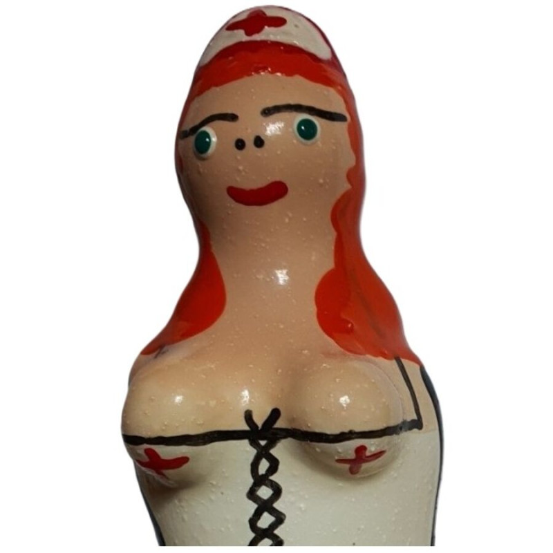 CONDOMERIE - HANDPAINTED NOVELTY CONDOMS NURSE REDHEAD CONDOMERIE - HANDPAINTED NOVELTY CONDOMS NURSE REDHEAD