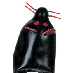 CONDOMERIE - RĘCZNIE MALOWANE NOWOŚCI PREZERWATYWY CZARNA MYSZ XL