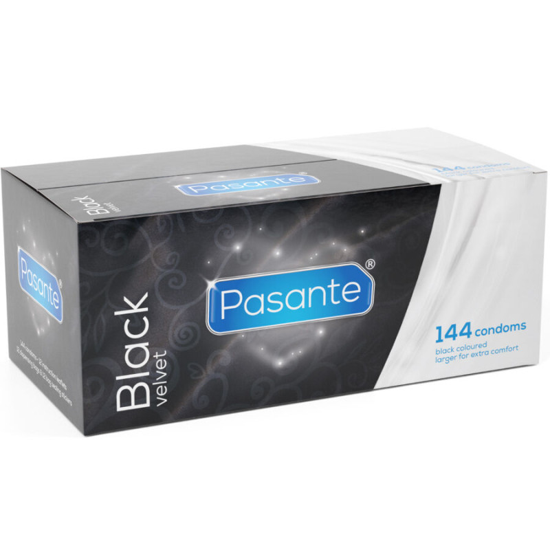 PASANTE - PREZERWATYWY BLACK VELVET 144 SZTUKI